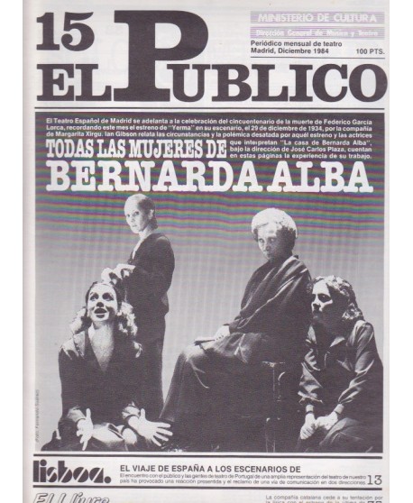 El Público. Periódico mensual de teatro. Diciembre 1984. Nº 15